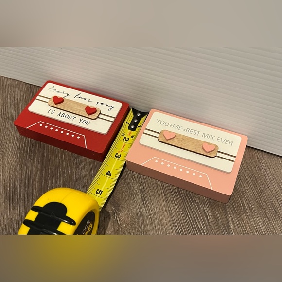 Must-have for ‘80’s fans!! 2 Super Cute Wooden Cassette Tapes Decoration… - Picture 2 of 3